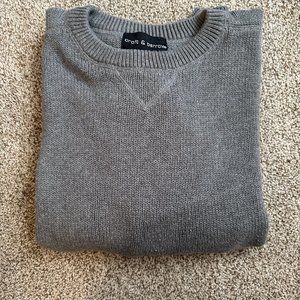 CROFT & BARROW GRAY KNIT PULLOVER SWEATER SIZE XLT #S5